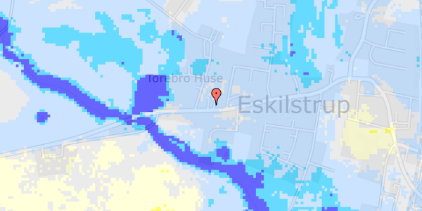 Ekstrem regn på Eskilstrup Vestergade 60