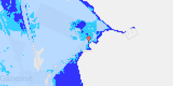 Ekstrem regn på Gåbense Strandvej 45