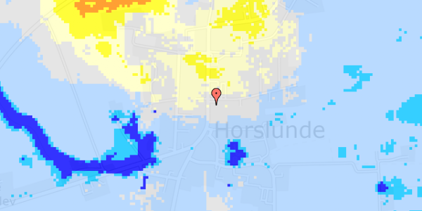 Ekstrem regn på Hovedgaden 6