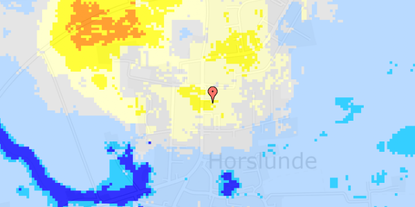 Ekstrem regn på Hovedgaden 18