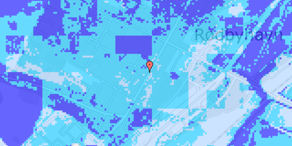 Ekstrem regn på Havnegade 21