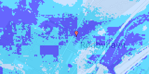 Ekstrem regn på Havnegade 80