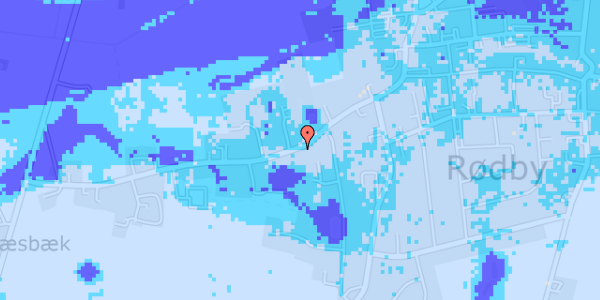 Ekstrem regn på Vestergade 43