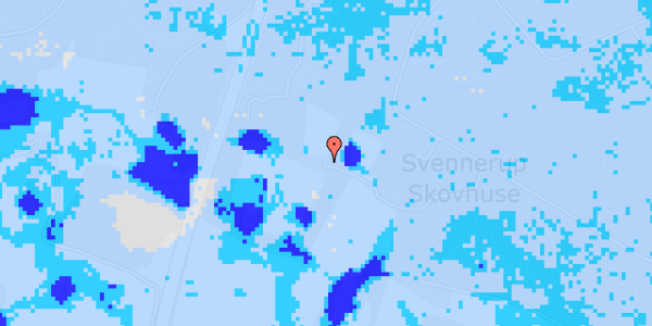 Ekstrem regn på Borupvej 70