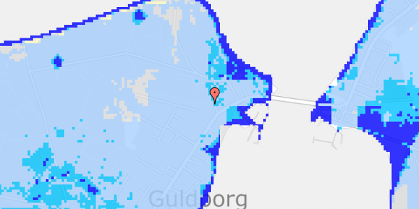 Ekstrem regn på Guldborgvej 225