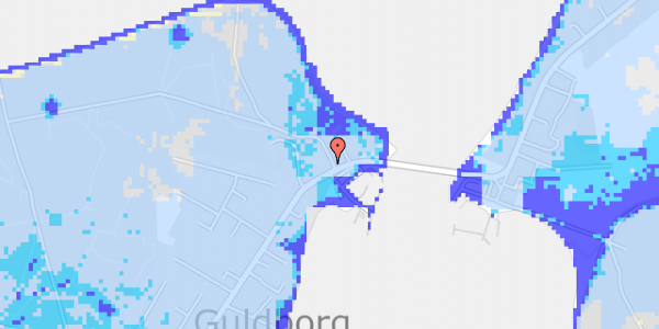 Ekstrem regn på Guldborgvej 231F