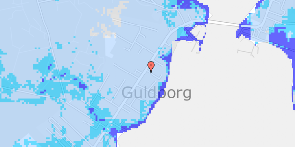 Ekstrem regn på Guldborgvej 308