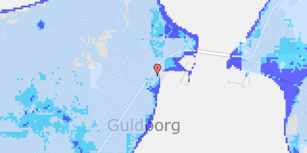 Ekstrem regn på Guldborgvej 340