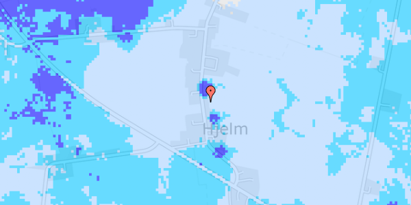 Ekstrem regn på Hjelm Byvej 33