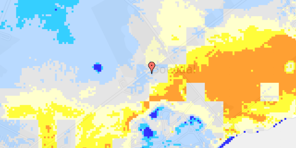 Ekstrem regn på Korsnæbsvej 34