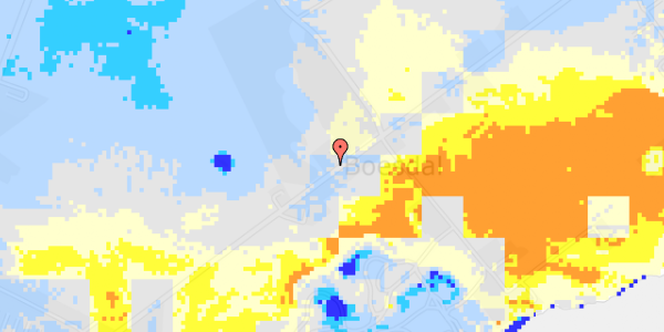 Ekstrem regn på Korsnæbsvej 37