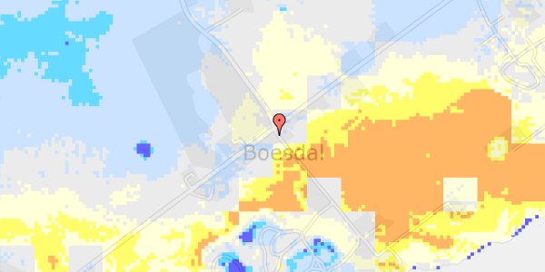 Ekstrem regn på Korsnæbsvej 44