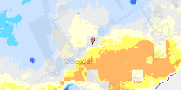 Ekstrem regn på Korsnæbsvej 56