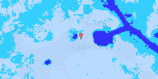 Ekstrem regn på Lyderslev Bygade 8