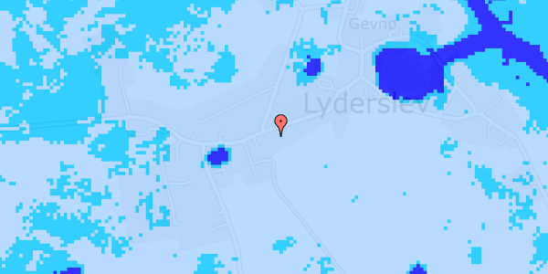 Ekstrem regn på Lyderslev Bygade 25