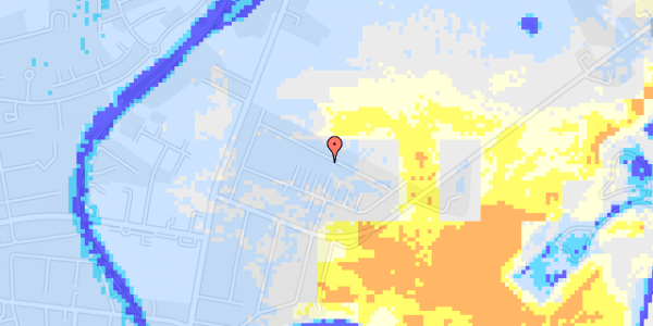 Ekstrem regn på Markskellet 14