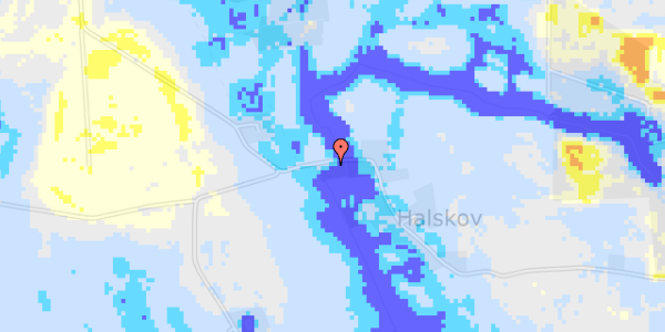 Ekstrem regn på Halskovvej 12