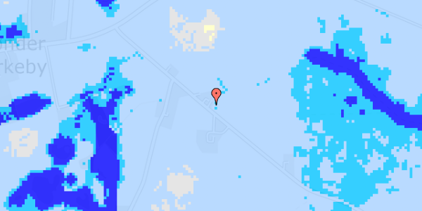 Ekstrem regn på Sdr. Alslev Strandvej 7