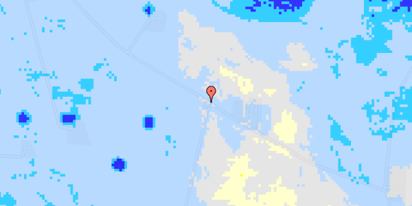 Ekstrem regn på Sdr. Alslev Strandvej 18