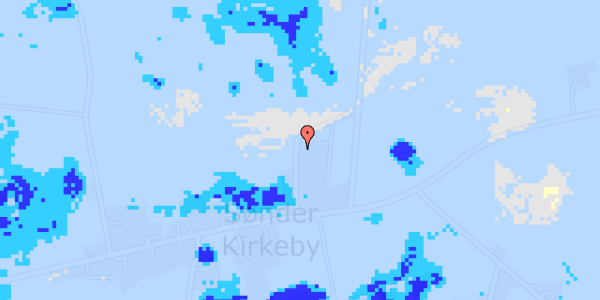 Ekstrem regn på Sdr. Kirkeby Møllestræde 10