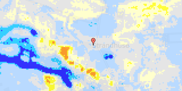 Ekstrem regn på Strandhuse 8