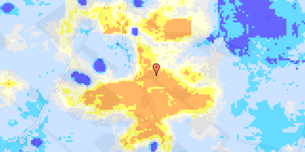 Ekstrem regn på Grøftebjergvej 1