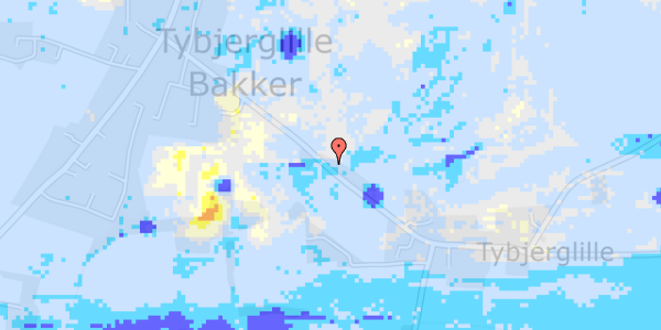 Ekstrem regn på Tybjerglillevej 21