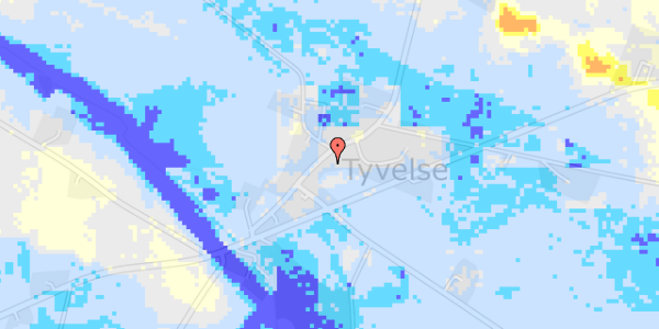 Ekstrem regn på Tyvelse Bygade 16