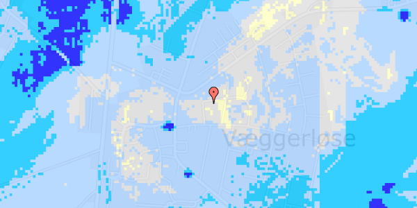 Ekstrem regn på Friggasvej 6