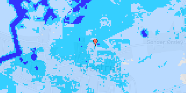 Ekstrem regn på Kirkevej 21Q