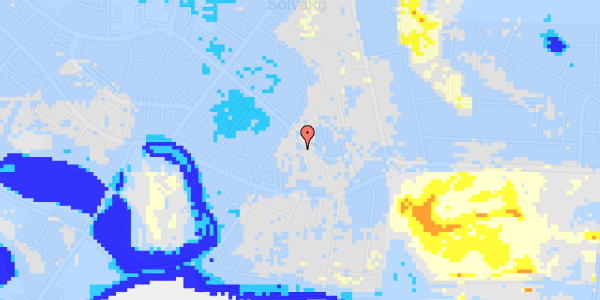 Ekstrem regn på Fuglebakken 14, 2. th