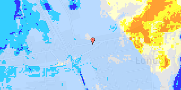 Ekstrem regn på Lundby Hovedgade 86