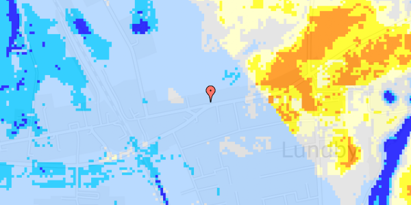 Ekstrem regn på Lundby Hovedgade 93, 1. tv