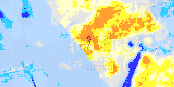 Ekstrem regn på Lundby Hovedgade 106