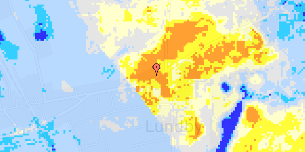 Ekstrem regn på Lundby Hovedgade 127