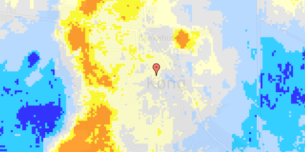 Ekstrem regn på Mandstrovej 10