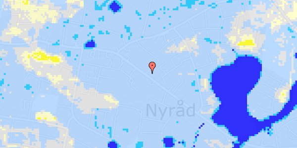 Ekstrem regn på Nyraad Hovedgade 75