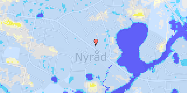 Ekstrem regn på Nyraad Hovedgade 93