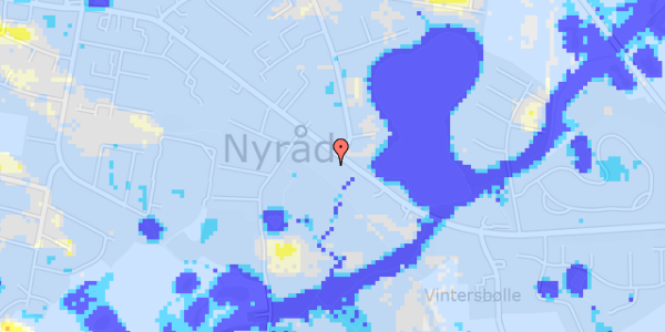 Ekstrem regn på Nyraad Hovedgade 104