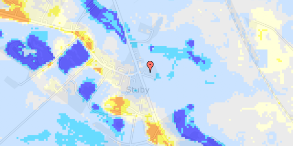 Ekstrem regn på Næstvedvej 194