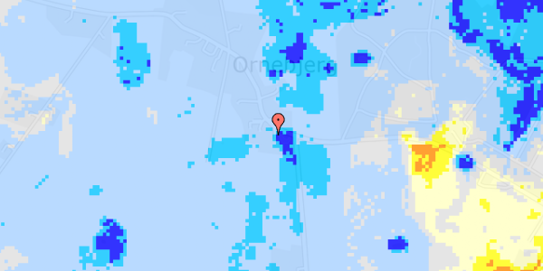 Ekstrem regn på Ornebjergvej 41