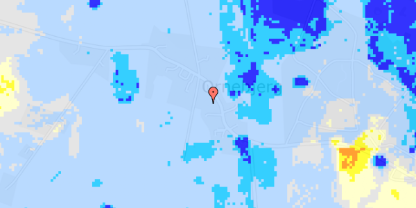 Ekstrem regn på Ornebjergvej 55