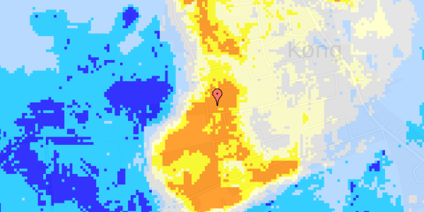 Ekstrem regn på Vikkevej 1