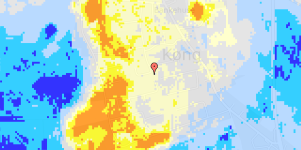 Ekstrem regn på Vikkevej 23