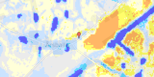 Ekstrem regn på Aarsballe By 25