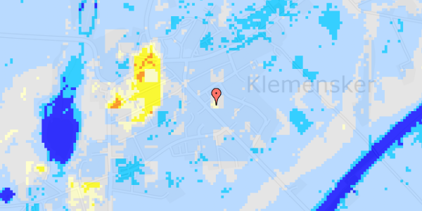 Ekstrem regn på Brogade 25