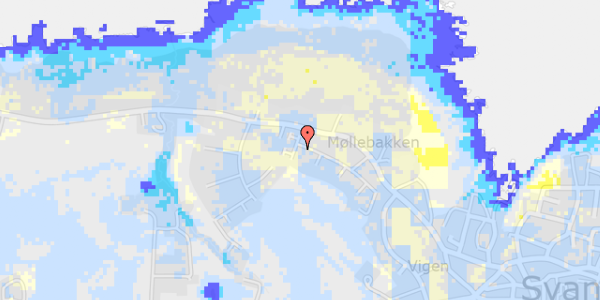 Ekstrem regn på Dyrlæge Jürgensensgade 27, 1. 