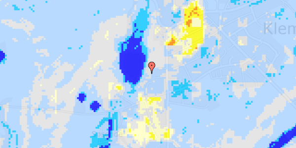 Ekstrem regn på Fabriksvej 16