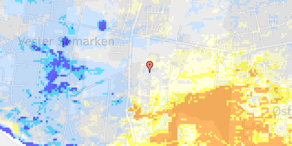 Ekstrem regn på Fyrreklyngen 9