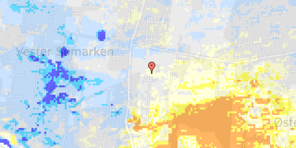 Ekstrem regn på Fyrreklyngen 15